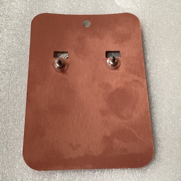 SO RACHEL By Longaberger Silver Oxidized Chain Link Earrings New - Picture 4 of 7